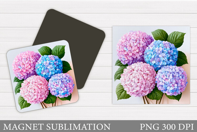 Flowers Magnet Sublimation. Floral Magnet Design example image 1
