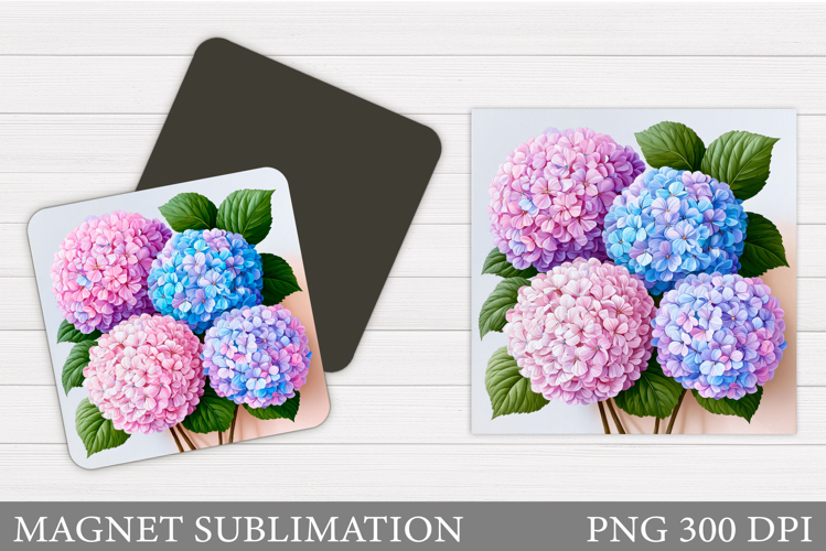 Flowers Magnet Sublimation. Floral Magnet Design