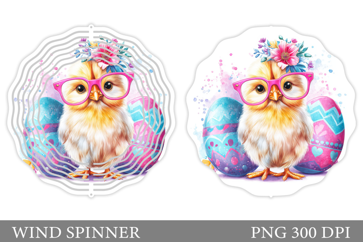 Easter Chick Wind Spinner. Easter Wind Spinner Sublimation