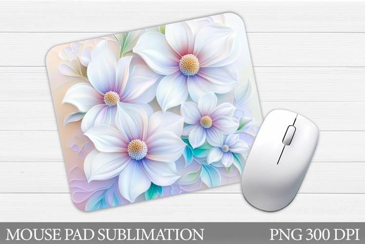 Floral Mouse Pad Sublimation. Flowers Mouse Pad Design