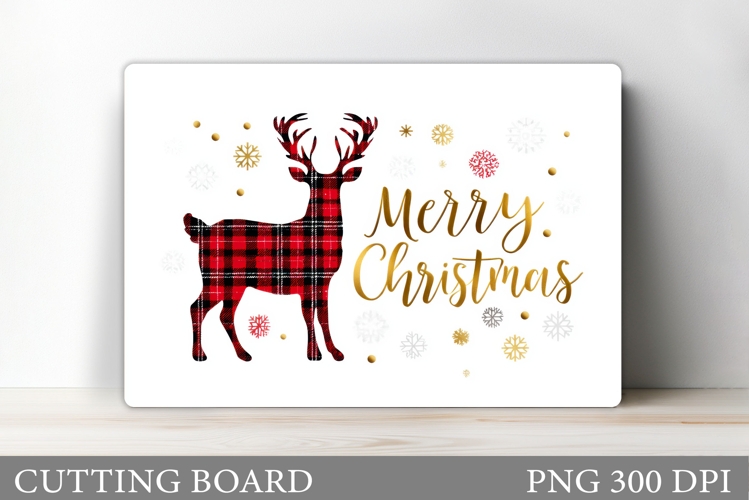 Christmas Deer Cutting Board. Christmas Cutting Board Design