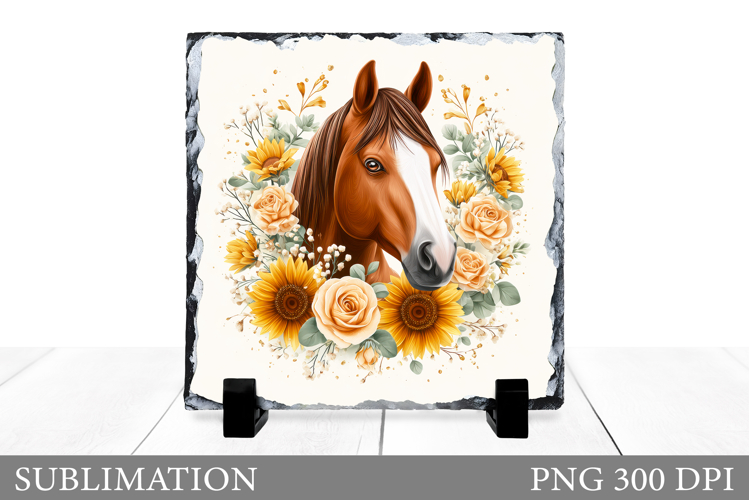 Horse Sublimation. Horse Slate Sublimation