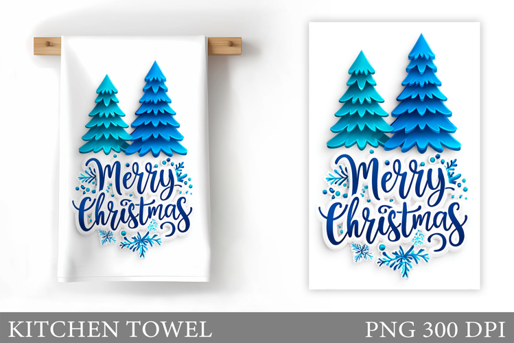 Christmas Tree Kitchen Towel. Christmas Kitchen Towel Design
