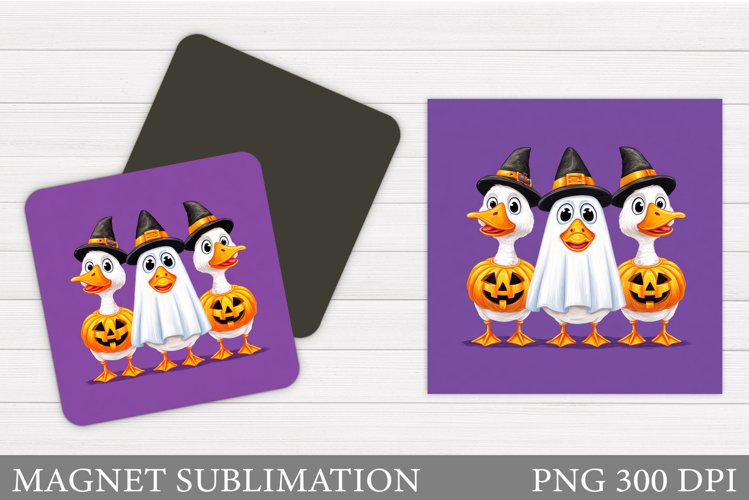 Halloween Goose Magnet. Halloween Magnet Sublimation