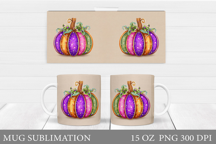 Pumpkin Mug Design. Pumpkin Mug Sublimation