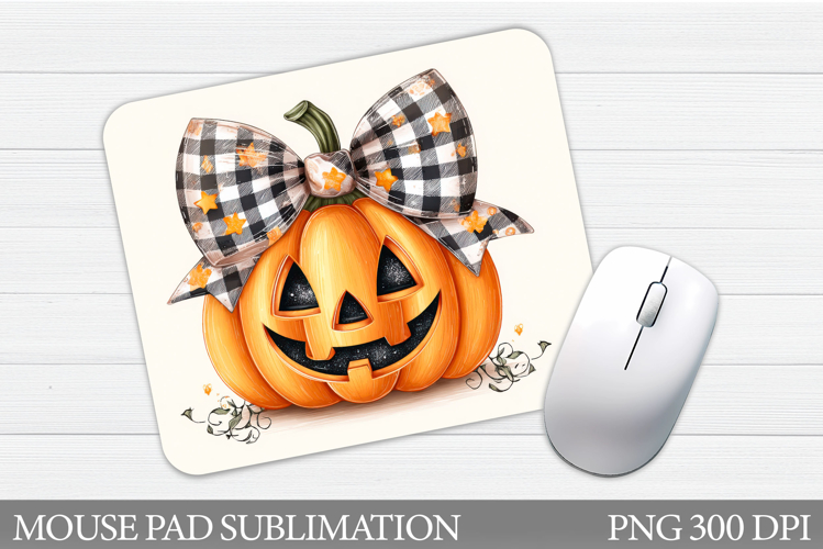 Halloween Pumpkin Mouse Pad. Halloween Mouse Pad Design