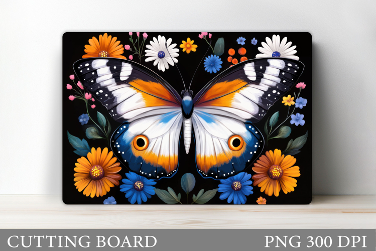Butterfly Cutting Board Design. Butterfly Sublimation