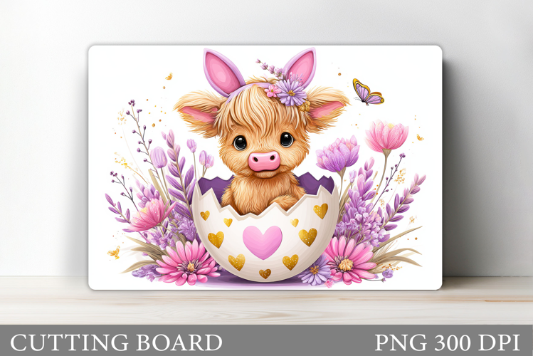Easter Cow Cutting Board. Easter Cutting Board Design