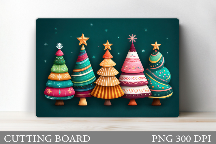 Christmas Tree Cutting Board Design. Kitchen Cutting Board