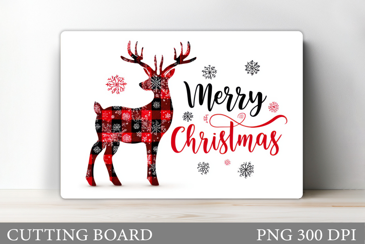 Christmas Deer Cutting Board. Christmas Cutting Board Design
