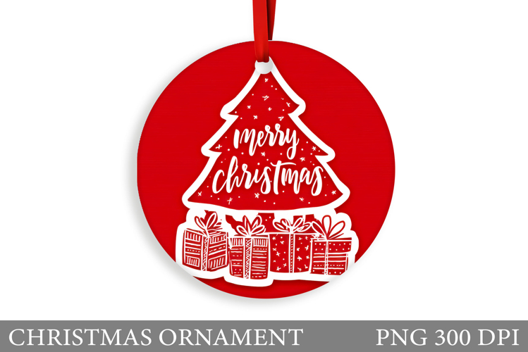 Christmas Tree Christmas Ornament. Winter Christmas Ornament example image 1