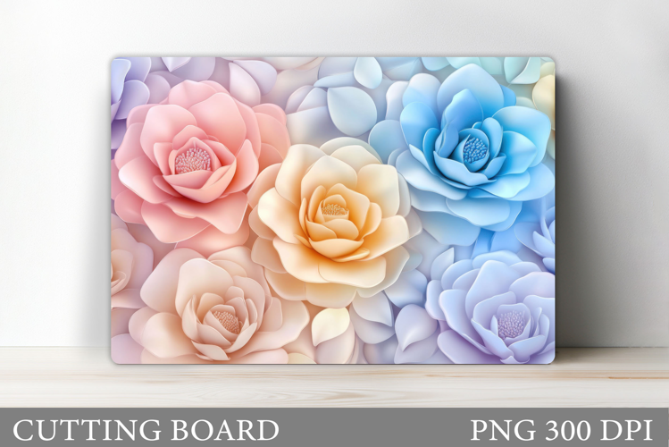 Roses Cutting Board. Flowers Cutting Board Sublimation