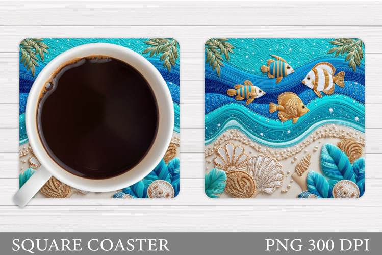 Fish Coaster Sublimation. Fish Sublimation