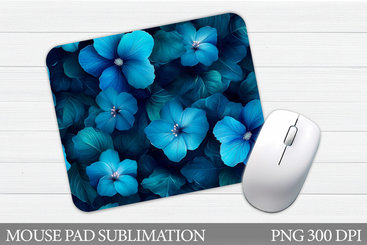 Flowers Mouse Pad Sublimation. Floral Mouse Pad Design