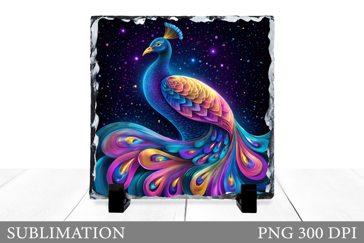 Peacock Slate Design. Peacock Sublimation