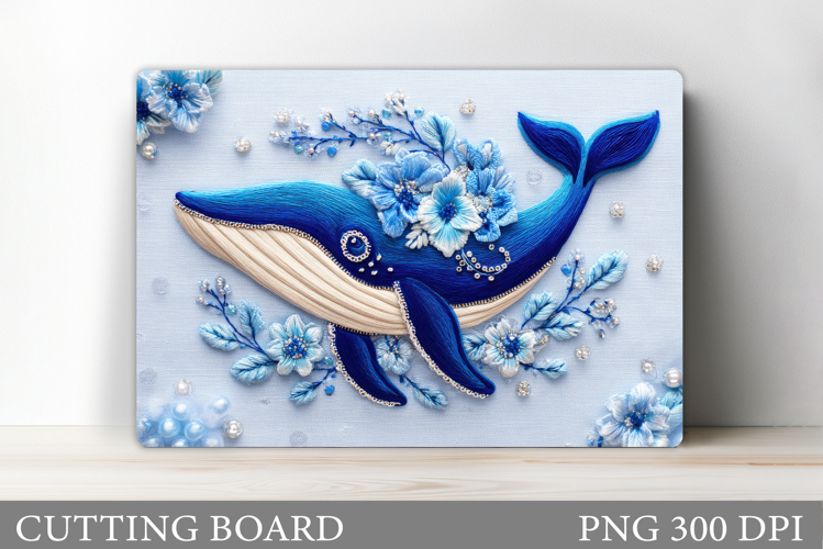 Whale Cutting Board Design. Whale Sublimation