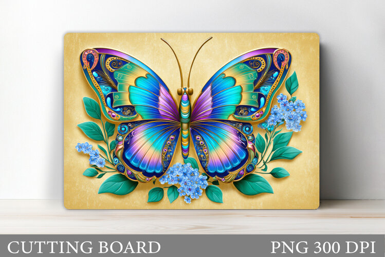 Butterfly Cutting Board. Butterfly Sublimation example image 1