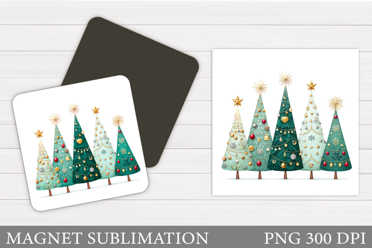 Christmas Tree Magnet Sublimation. Christmas Magnet Design