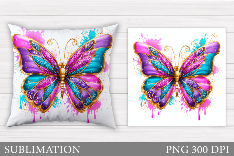 Butterfly Pillow Design. Butterfly Sublimation