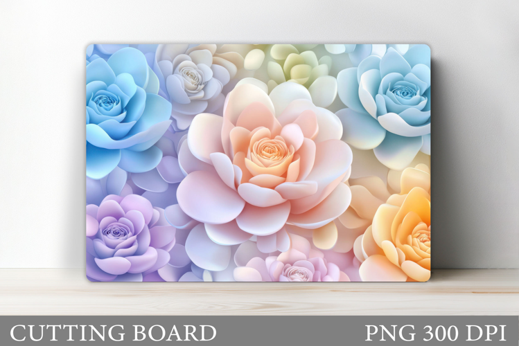 Roses Cutting Board. Flowers Cutting Board Sublimation