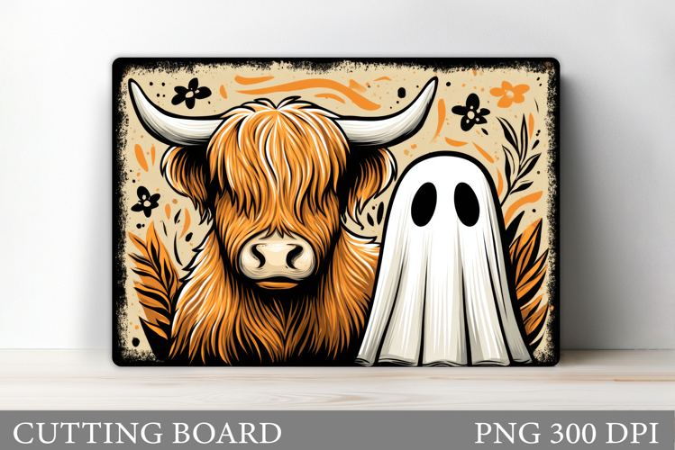 Halloween Cow Cutting Board. Halloween Ghost Cutting Board