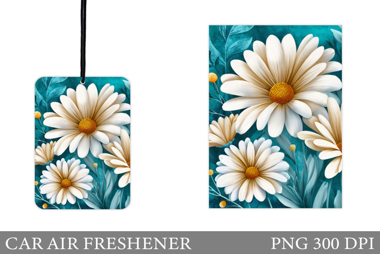 Floral Car Air Freshener. Flowers Car Air Freshener Design