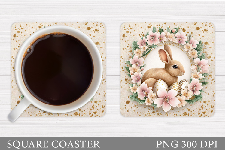 Easter Bunny Coaster. Bunny Easter Coaster Design