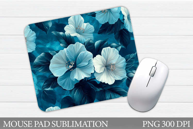 Flowers Mouse Pad Sublimation. Floral Mouse Pad Design
