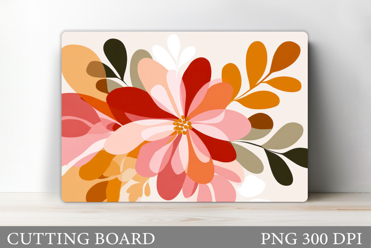 Flowers Cutting Board. Floral Cutting Board Sublimation