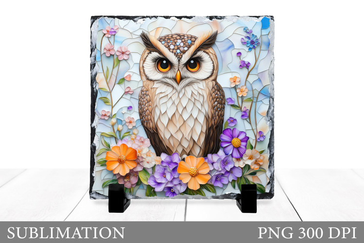 Owl Slate Sublimation. Owl Sublimation