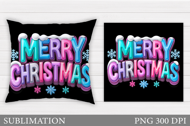 Christmas Pillow Design. Christmas Sublimation
