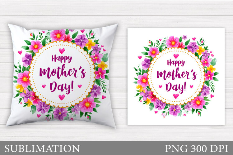 Mother's Day Sublimation. Mother's Day Pillow Sublimation example image 1