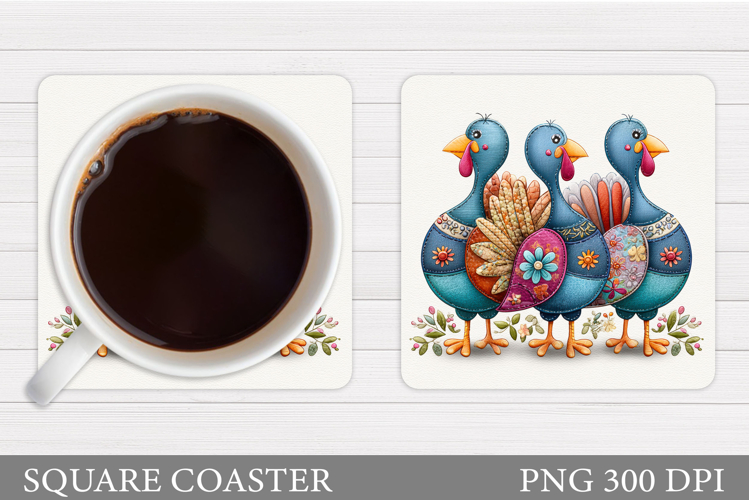 Thanksgiving Turkey Coaster. Thanksgiving Coaster Design