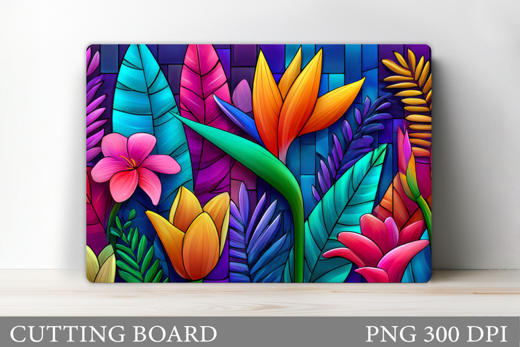 Floral Cutting Board Design. Flowers Cutting Board