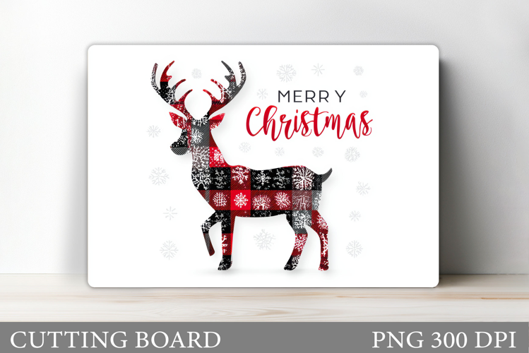 Christmas Deer Cutting Board. Christmas Cutting Board Design