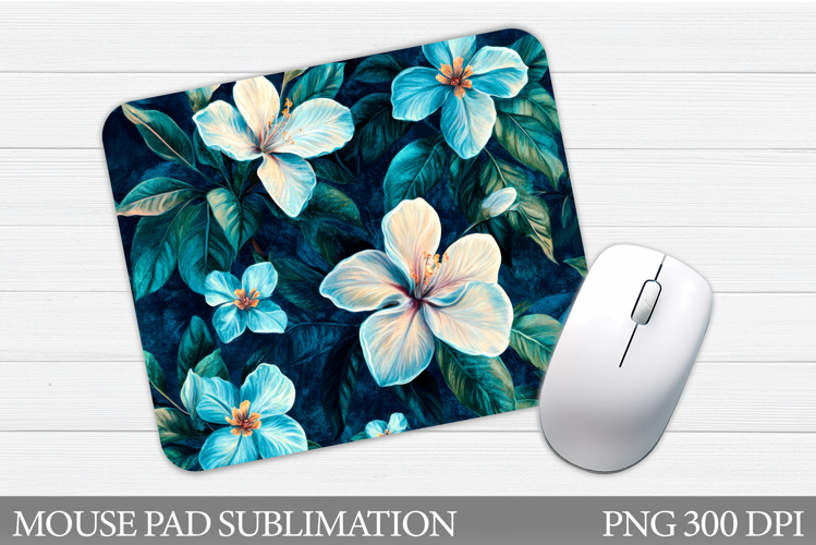Floral Mouse Pad Sublimation. Flowers Mouse Pad Design