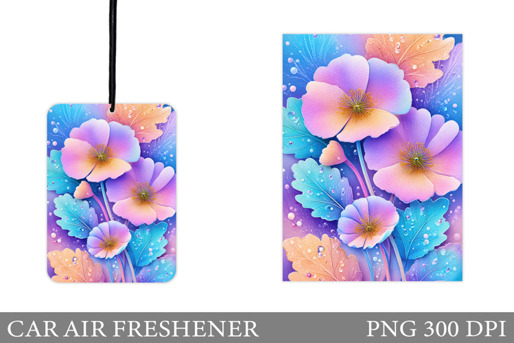 Flowers Car Air Freshener. Floral Car Air Freshener Design