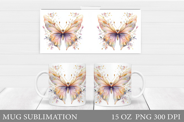 Watercolor Butterfly Clipart Image 3