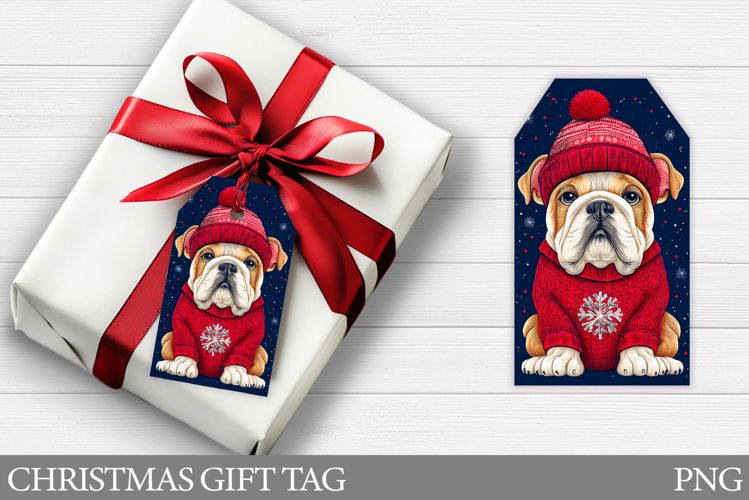 Christmas Gift Tags. Christmas Dog Gift Tag Printable