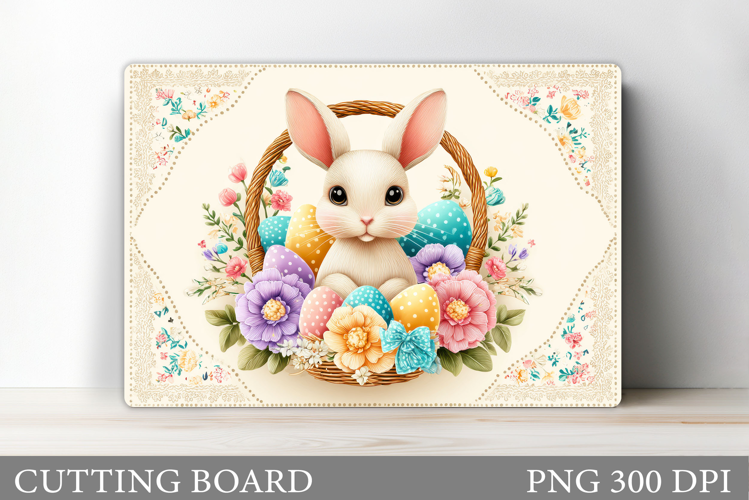 Easter Bunny Cutting Board. Easter Cutting Board Sublimation
