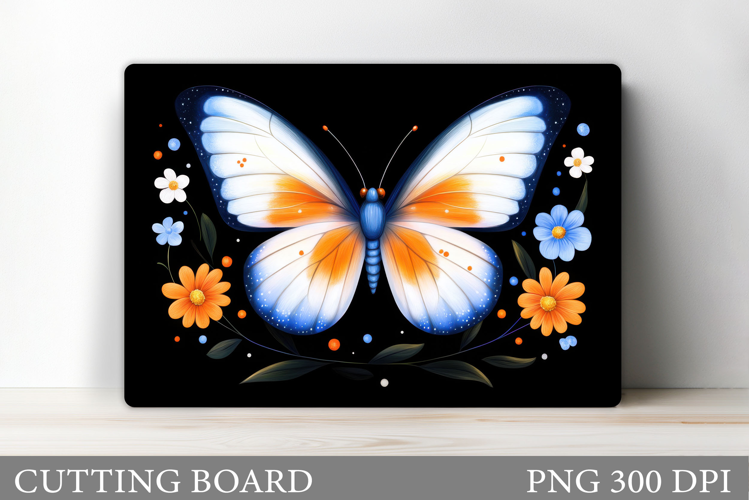 Butterfly Cutting Board. Flower Cutting Board Sublimation