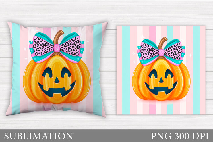 Halloween Pumpkin Pillow. Halloween Pillow Design example image 1