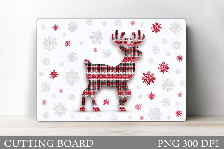Christmas Deer Cutting Board. Christmas Cutting Board Design example image 1