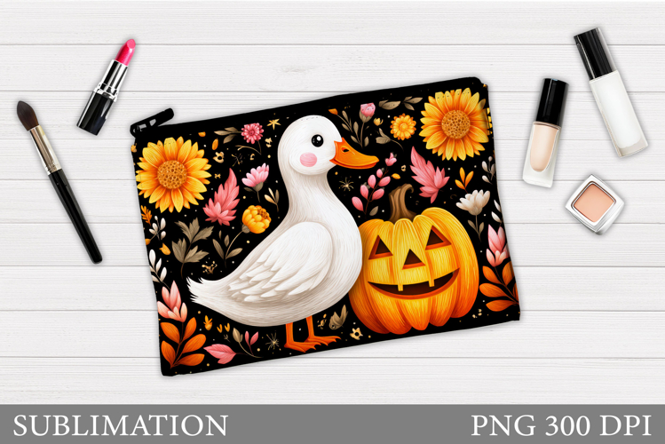 Halloween Goose Cosmetics Bag. Halloween Cosmetics Bag