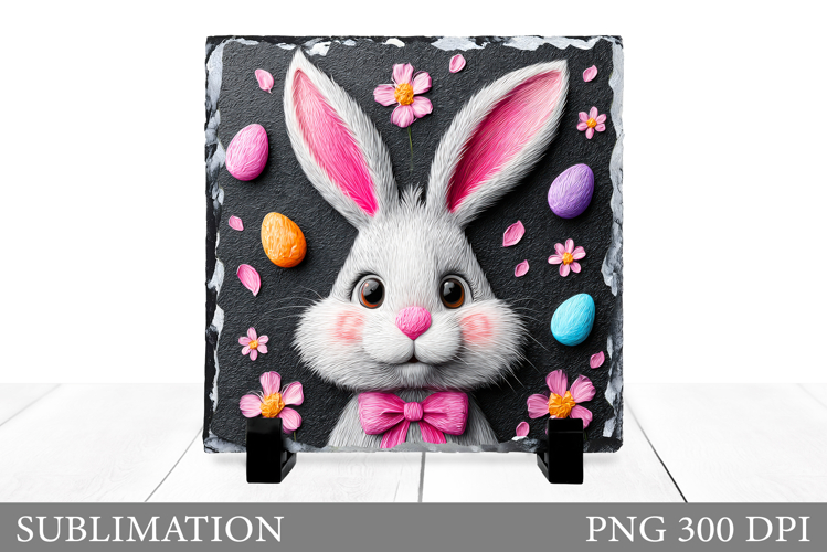 Easter Bunny Sublimation. Easter Bunny Slate Design