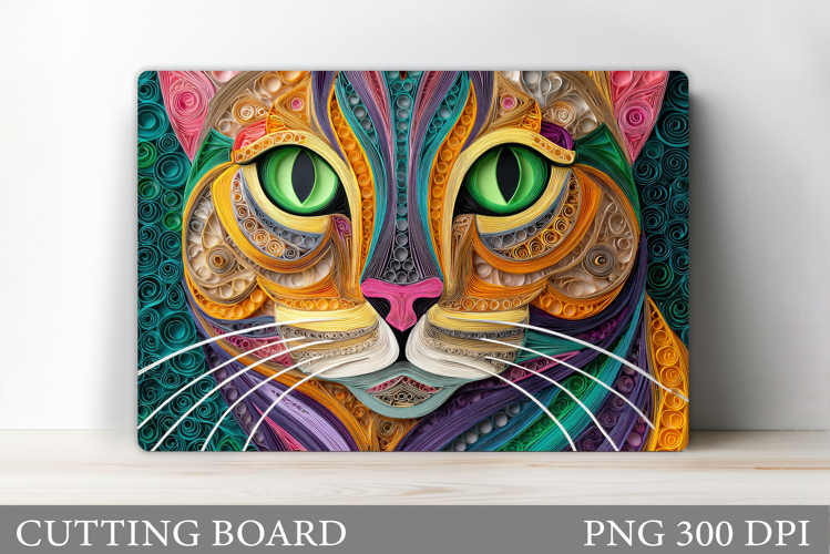 Cat Cutting Board Design. Cat Sublimation