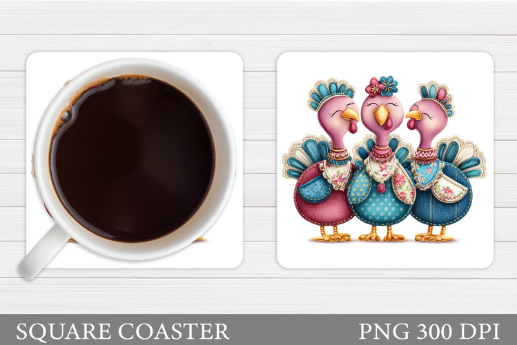 Thanksgiving Turkey Coaster. Thanksgiving Coaster Design