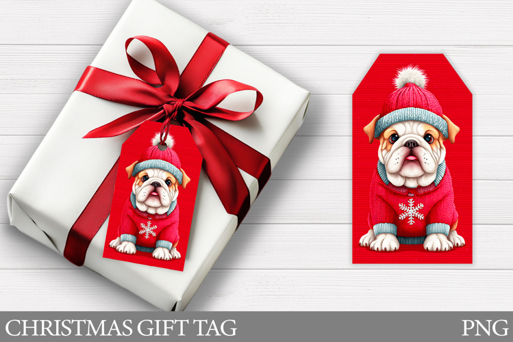 Christmas Gift Tags. Christmas Dog Gift Tag Printable