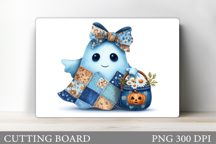 Ghost Cutting Board Sublimation. Halloween Cutting Board