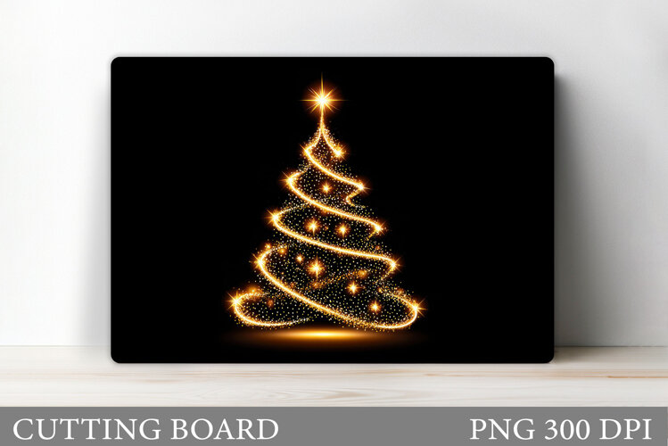 Christmas Tree Cutting Board Design. Kitchen Cutting Board example image 1